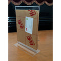 Acrylic Meja Tempat Brosur A4 30x21 Standing Acrylic Meja Premium