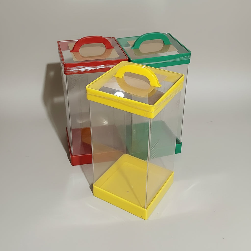 Tempat Es Buah Akrilik 20 liter 22x22 tinggi 45 cm Food Grade