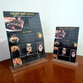 Tempat Brosur Meja A5 21x15 TENT CARD ACRYLIC Standing Premium
