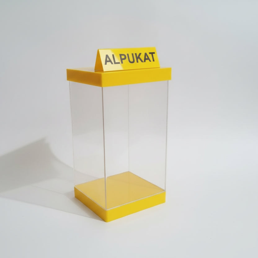 Tempat Brosur Acrylic Holder A4 A5 3 Susun Acrylic Flyer Holder Premium