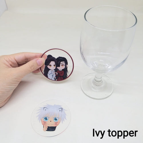 Coaster Acrylic Laser Cut UV Print TATAKAN GELAS AKRILIK