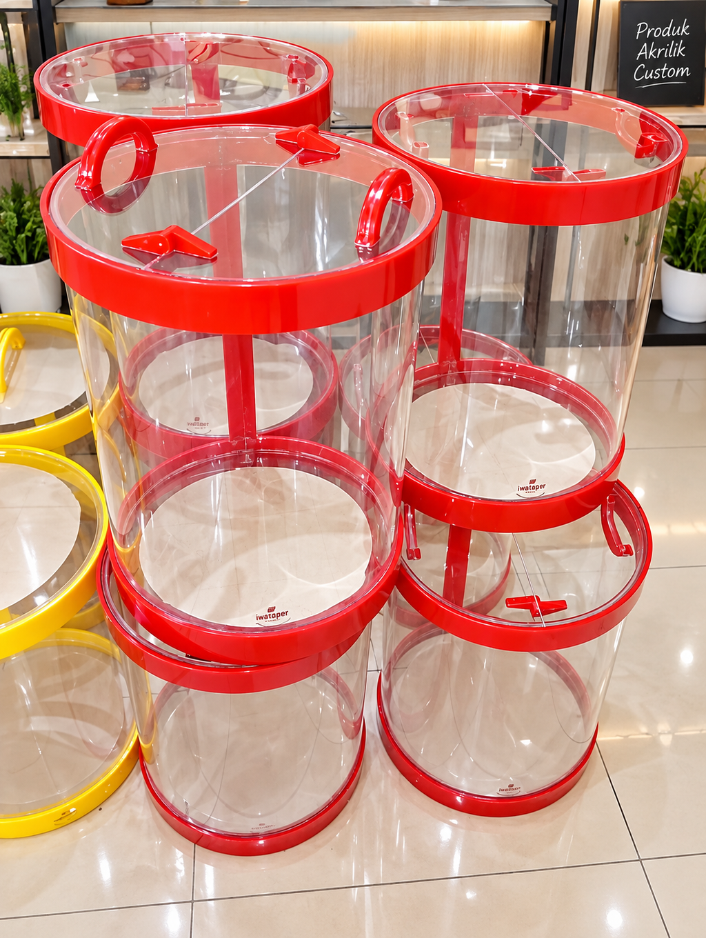 Tabung Es Buah Aquarium D30 T45 dual handel 30 liter
