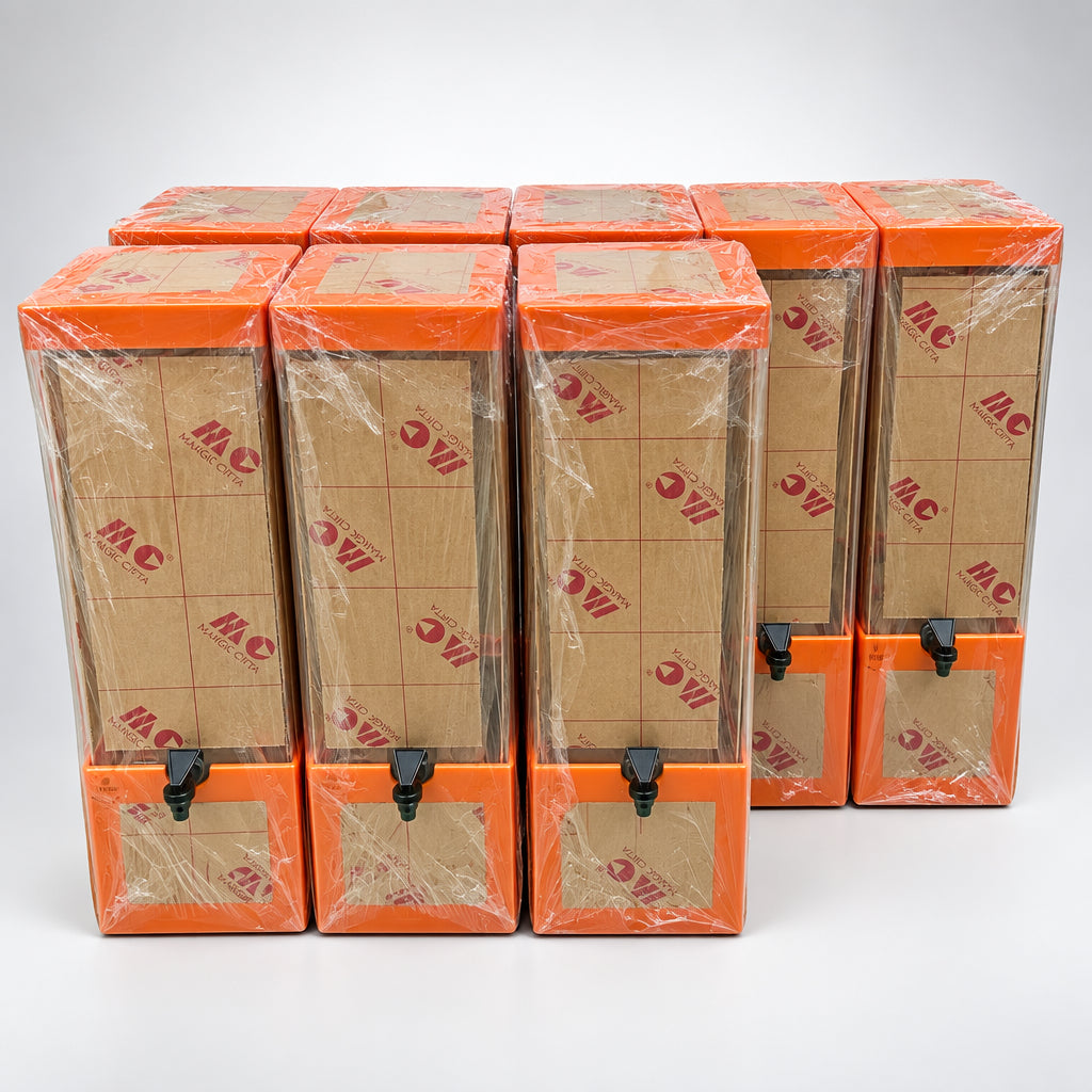 Dispenser Acrylic Minuman Es Buah 21x21 tinggi 50 cm