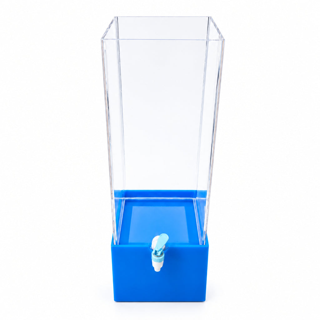 Dispenser Acrylic Minuman Es Buah 21x21 tinggi 50 cm