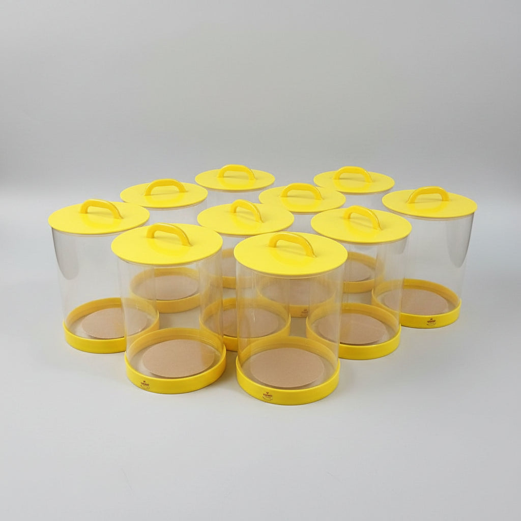 Tabung Minuman Acrylic Es Buah D30 T45 Tanpa List atas Tutup Full Warna