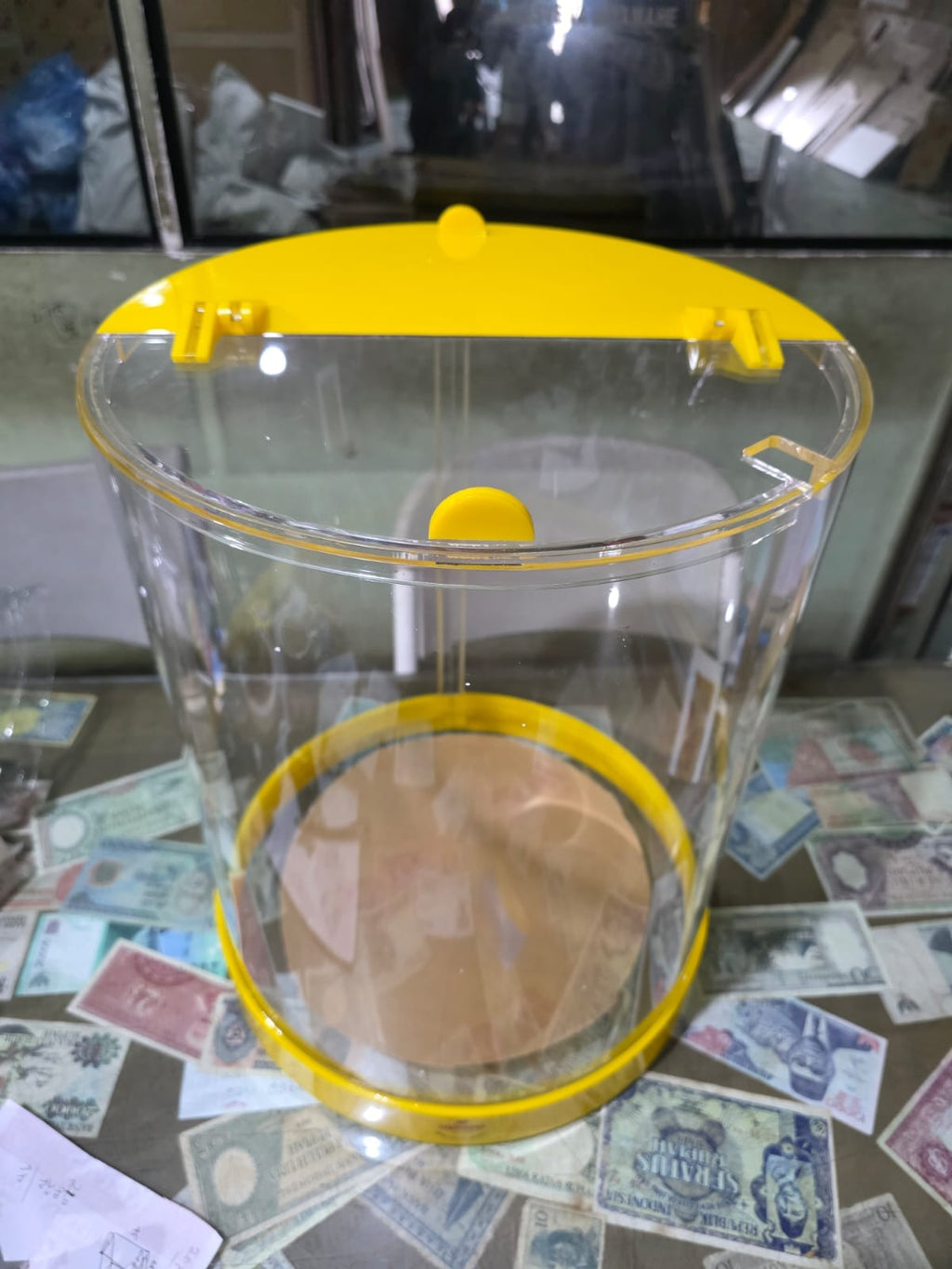Tabung Acrylic Es Buah 35 Liter D35 T40 cm Tutup engsel