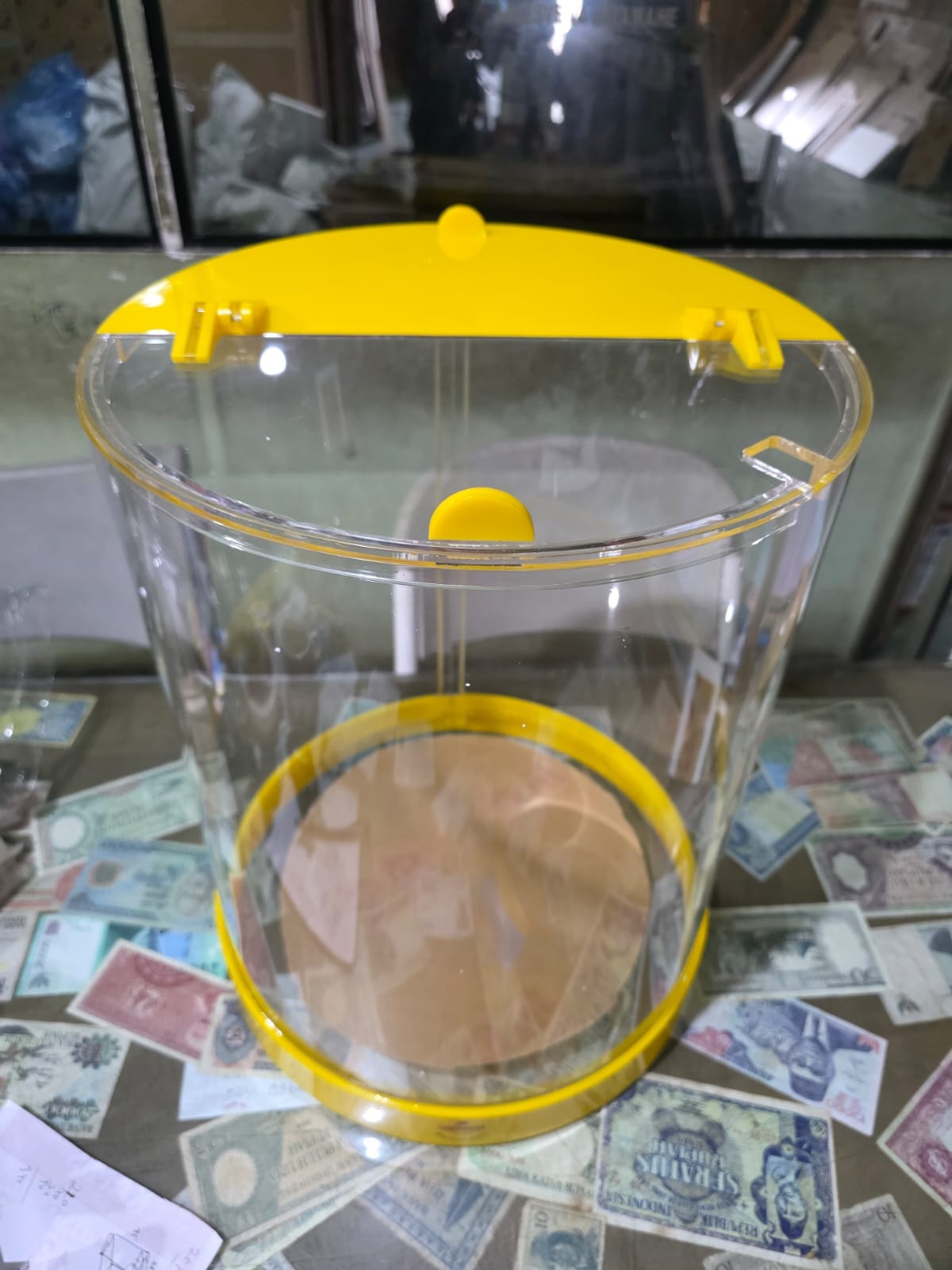 Tabung Acrylic Es Buah 35 Liter D35 T40 cm Tutup engsel