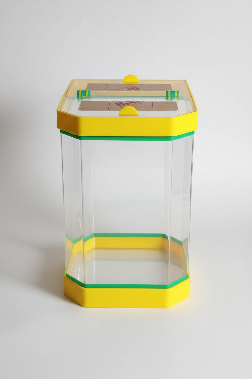 Tempat Minuman Es Acrylic SegiEnam 25X30 Tinggi 45 cm 25 30 Liter