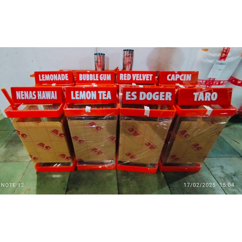 Tempat Brosur Acrylic Holder A4 A5 3 Susun Acrylic Flyer Holder Premium
