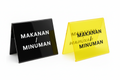 Papan Nama MAKANAN / MINUMAN Acrylic CUSTOM Dua sisi