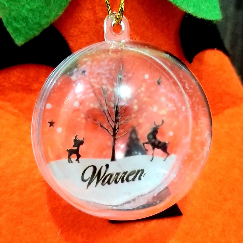 Snow Christmas Ball | Ornament Dekorasi Natal Christmas Tree Bola Acrylic UV Print